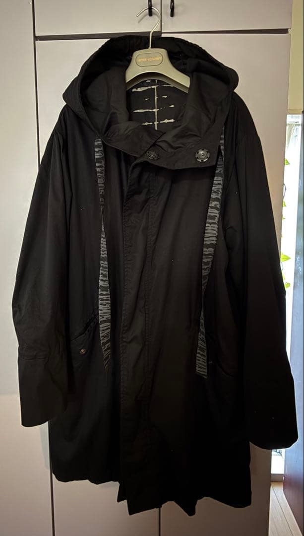 ケムリ　KmRii コットン　コート　ユニセックス　ブラック