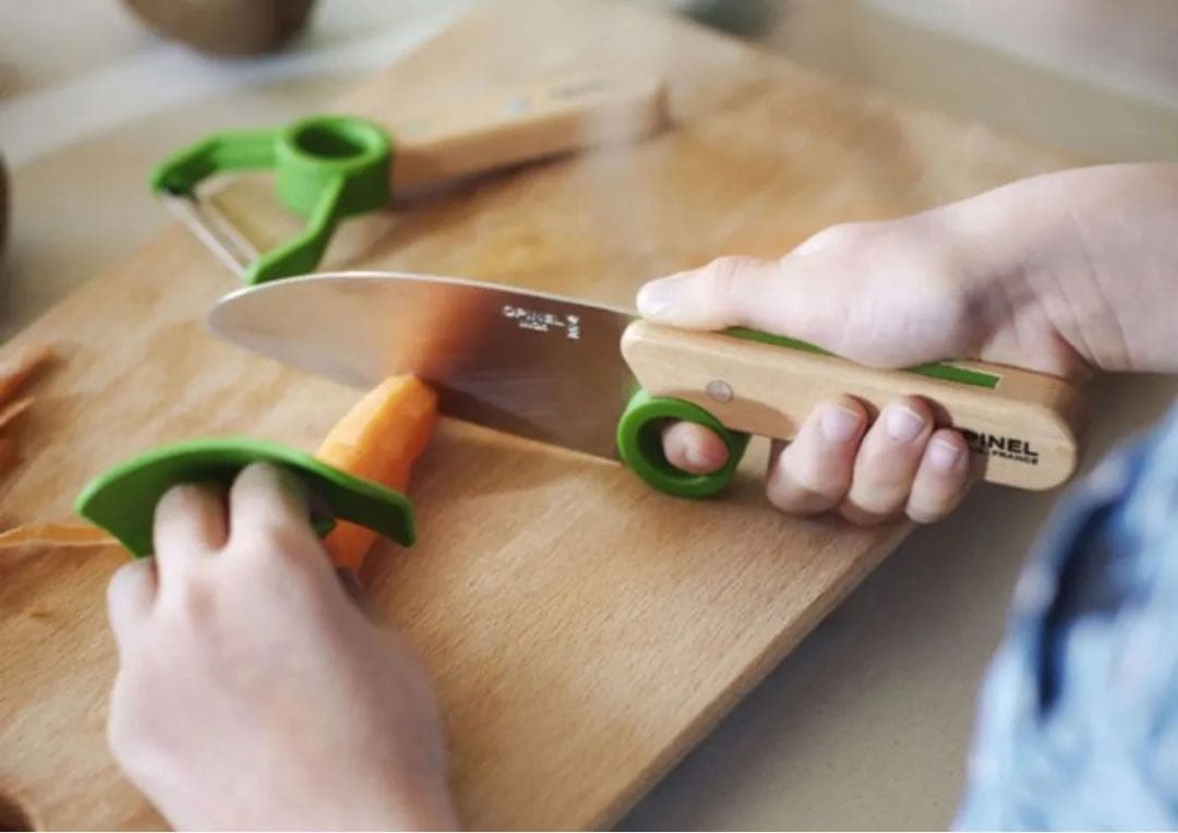 OPINEL オピネル キッズ ステンレス シェフナイフ プチシェフ ピーラー付