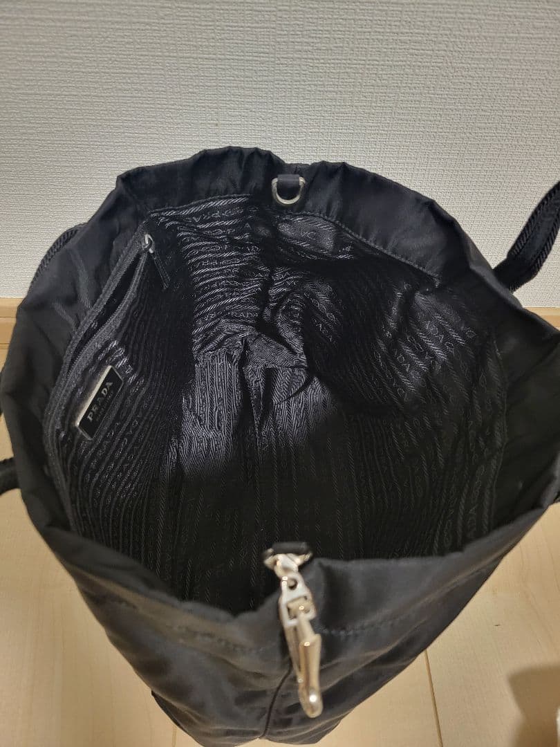 【PRADA】ナイロン　トートバッグ　ブラック　BN0678