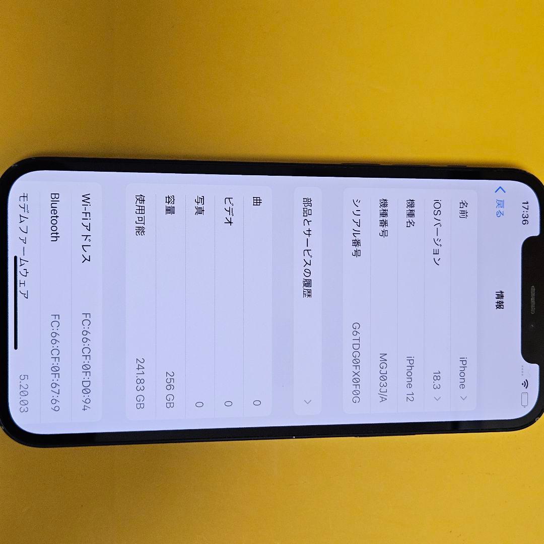 iPhone 12 256GB｜24時間以内発送#191