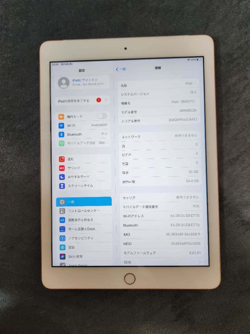 Apple iPad (第6世代) 32GB ピンクゴールド