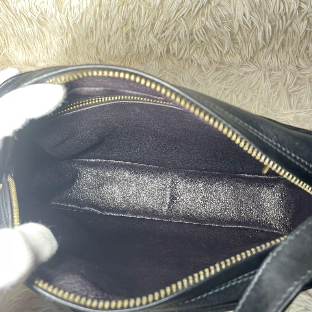 【レア✨】GUCCI ショルダーバッグ　スウェード　レザー シェリーライン