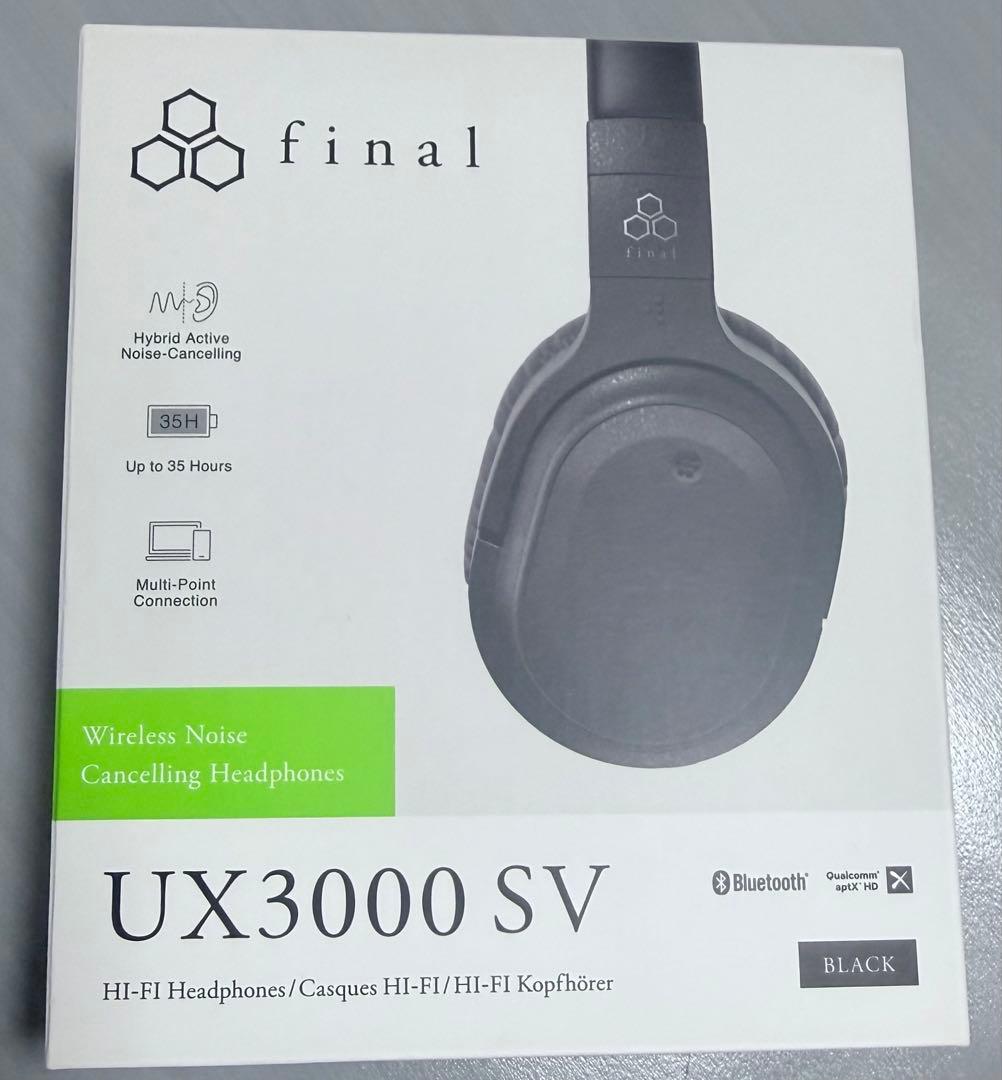 UX3000SV BLACK / ワイヤレスヘッドホン / final