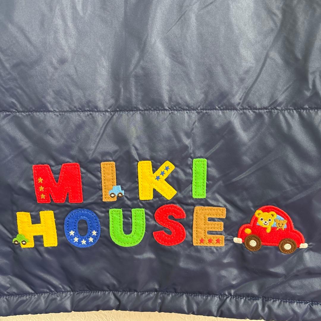 り*う様 新品タグ付き未使用ミキハウス　リバーシブル　ベスト付ジャンパー130