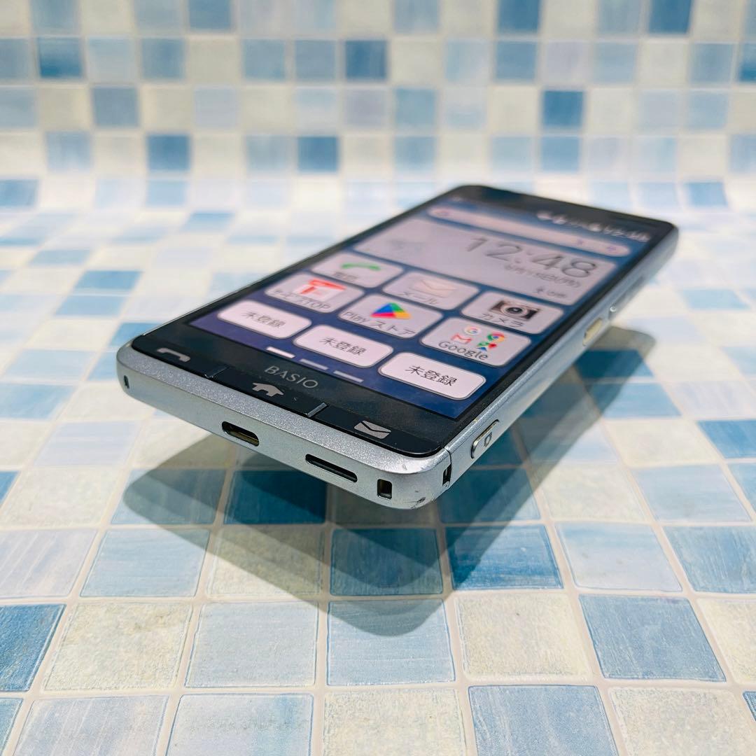 au SIM BASIO3 32GB ブルー 電池良好