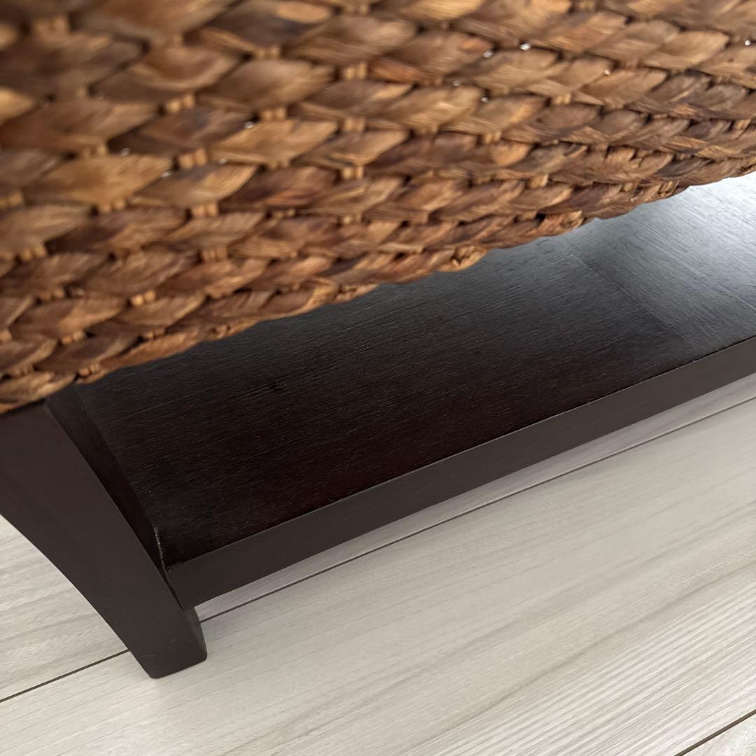 YOTHAKA ウォーターヒヤシンス　チェッカーサイドテーブル　アジアン家具