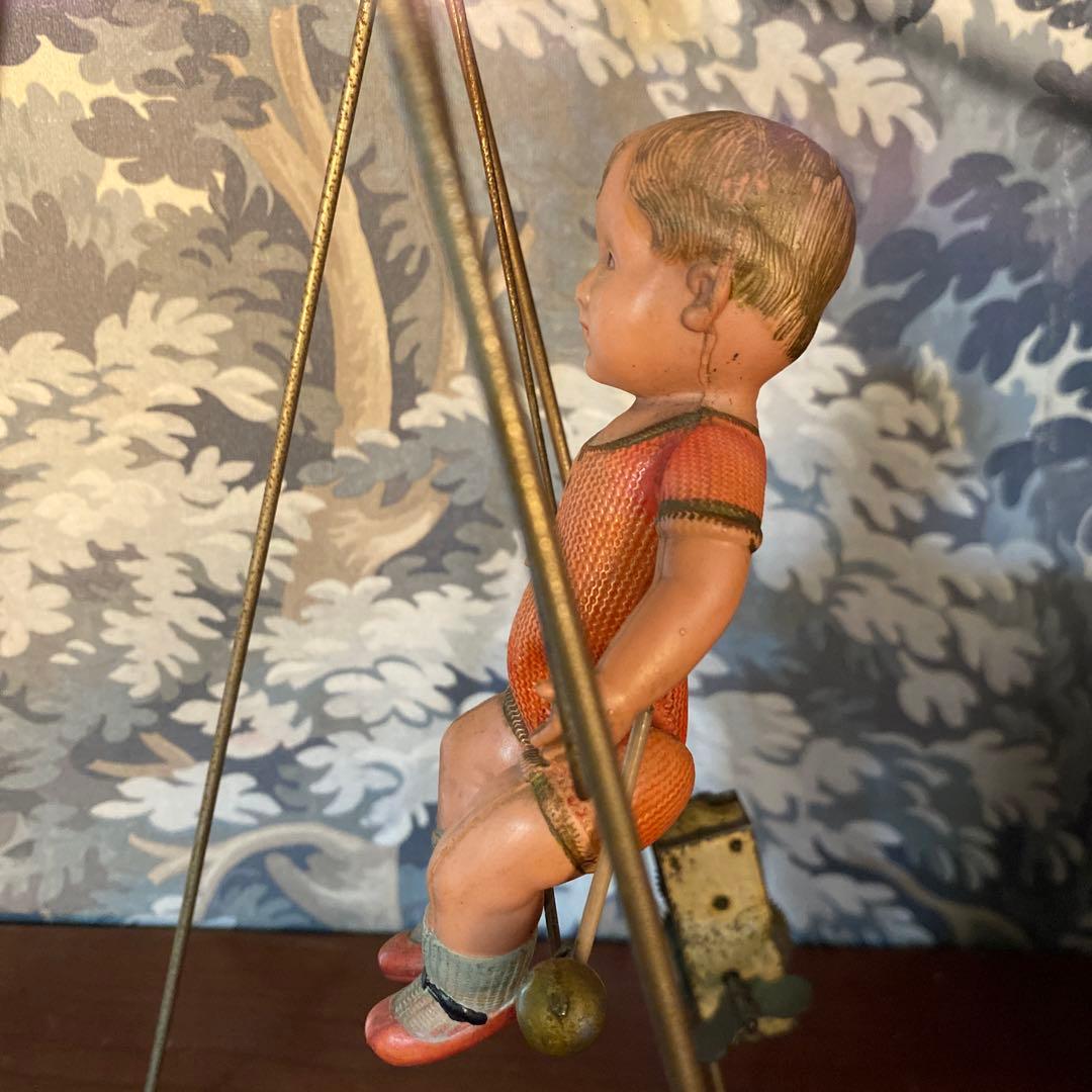 希少　セルロイド　鉄棒　ブランコ　アクロバット　倉持商店　ゼンマイ　戦前