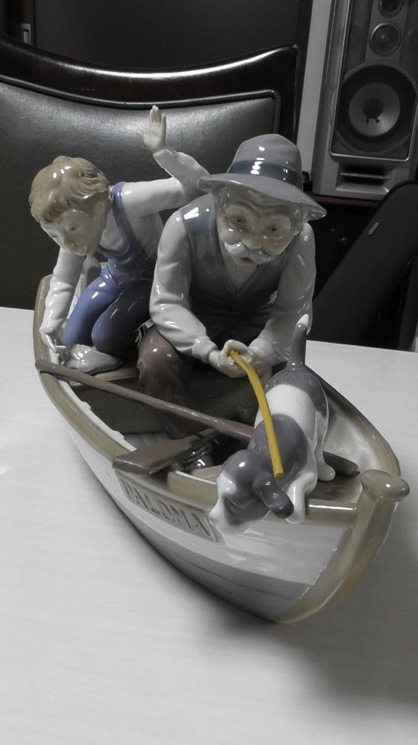 LLADRO　リヤドロ【おじいちゃんと魚釣り】2　リアドロ　インテリア　Ｌ506