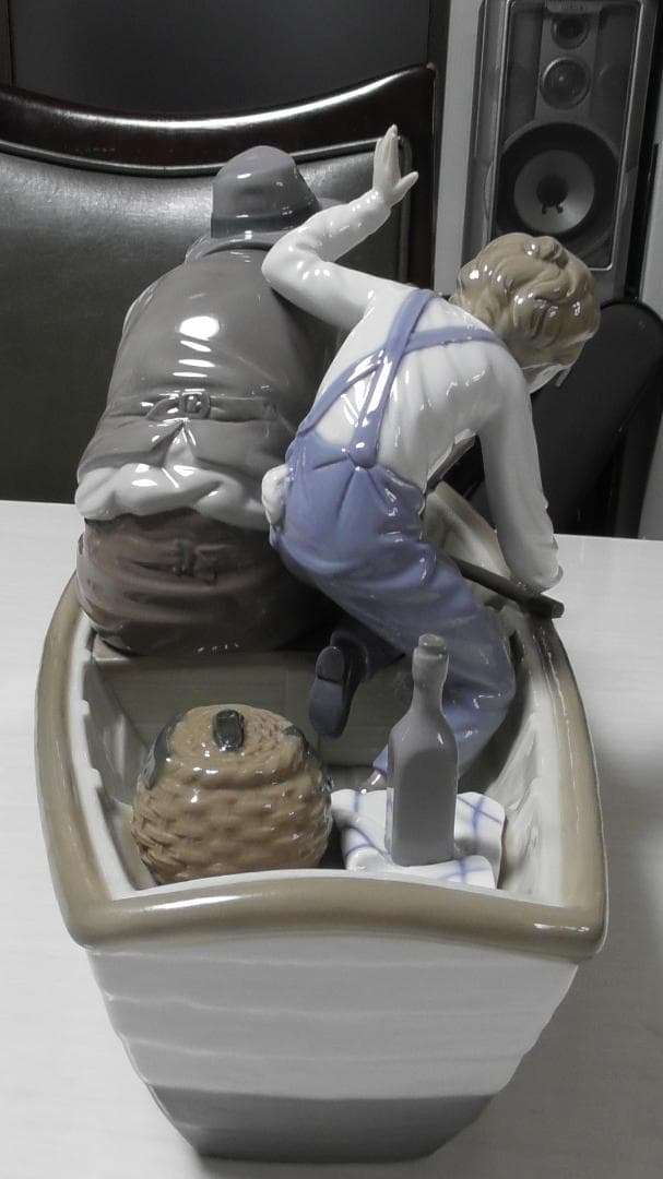 LLADRO　リヤドロ【おじいちゃんと魚釣り】2　リアドロ　インテリア　Ｌ506