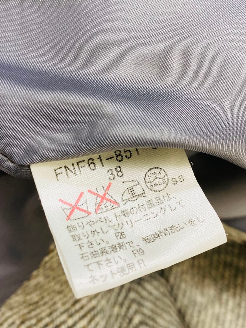 【極美品】BURBERRY BLUE LABEL ベルト付き ヘリンボーンコート