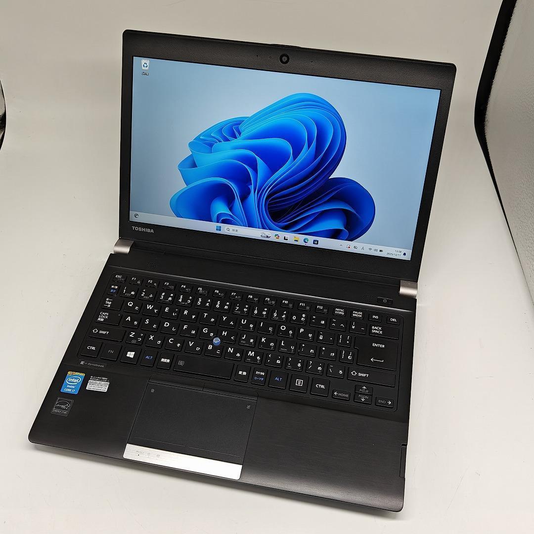 【東芝】R83 爆速i7 新品SSD256GB 16GB ブラック ノートPC