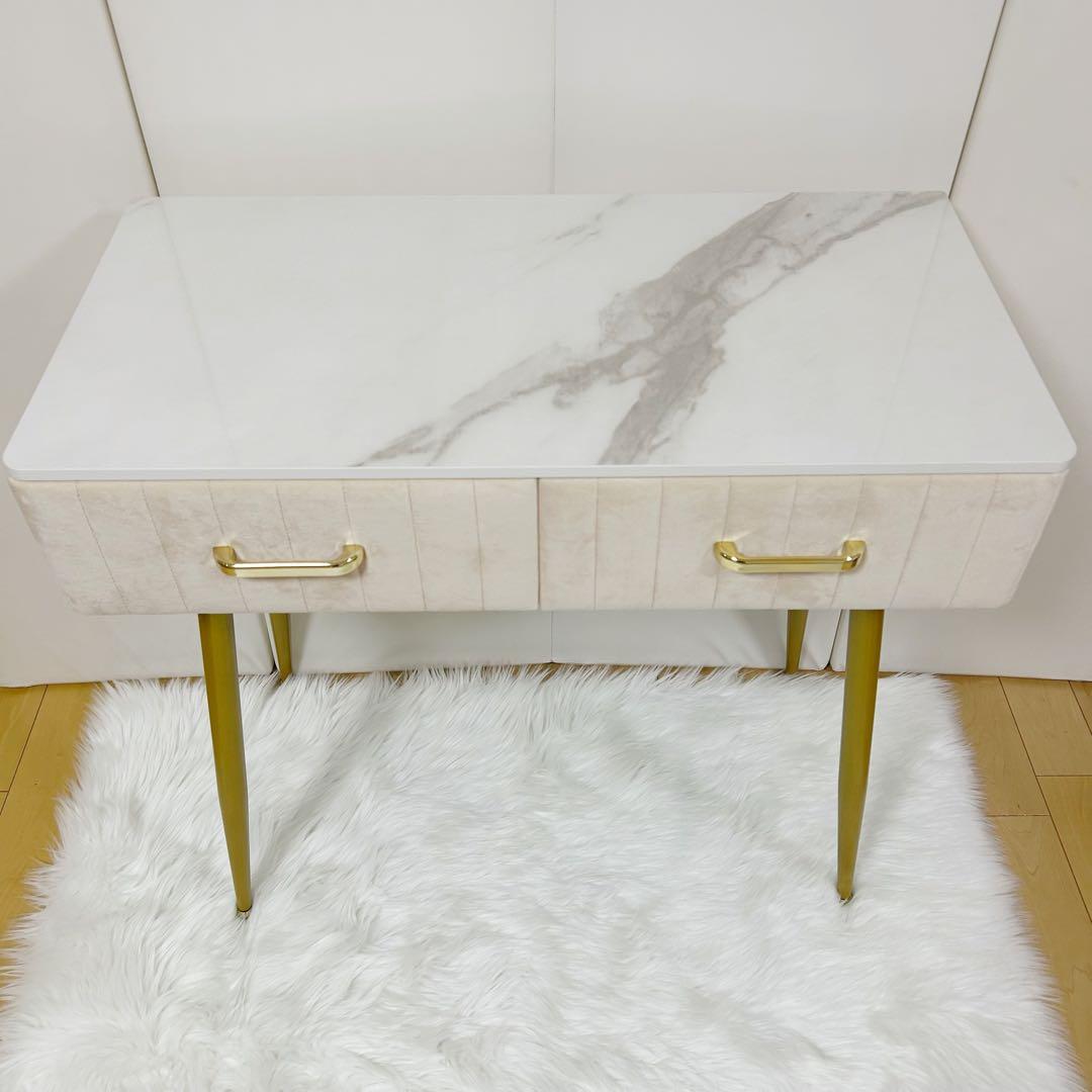 お姫様　鏡台 ドレッサー お姫系 化粧台収納 ベロア椅子 北欧風 オシャレ