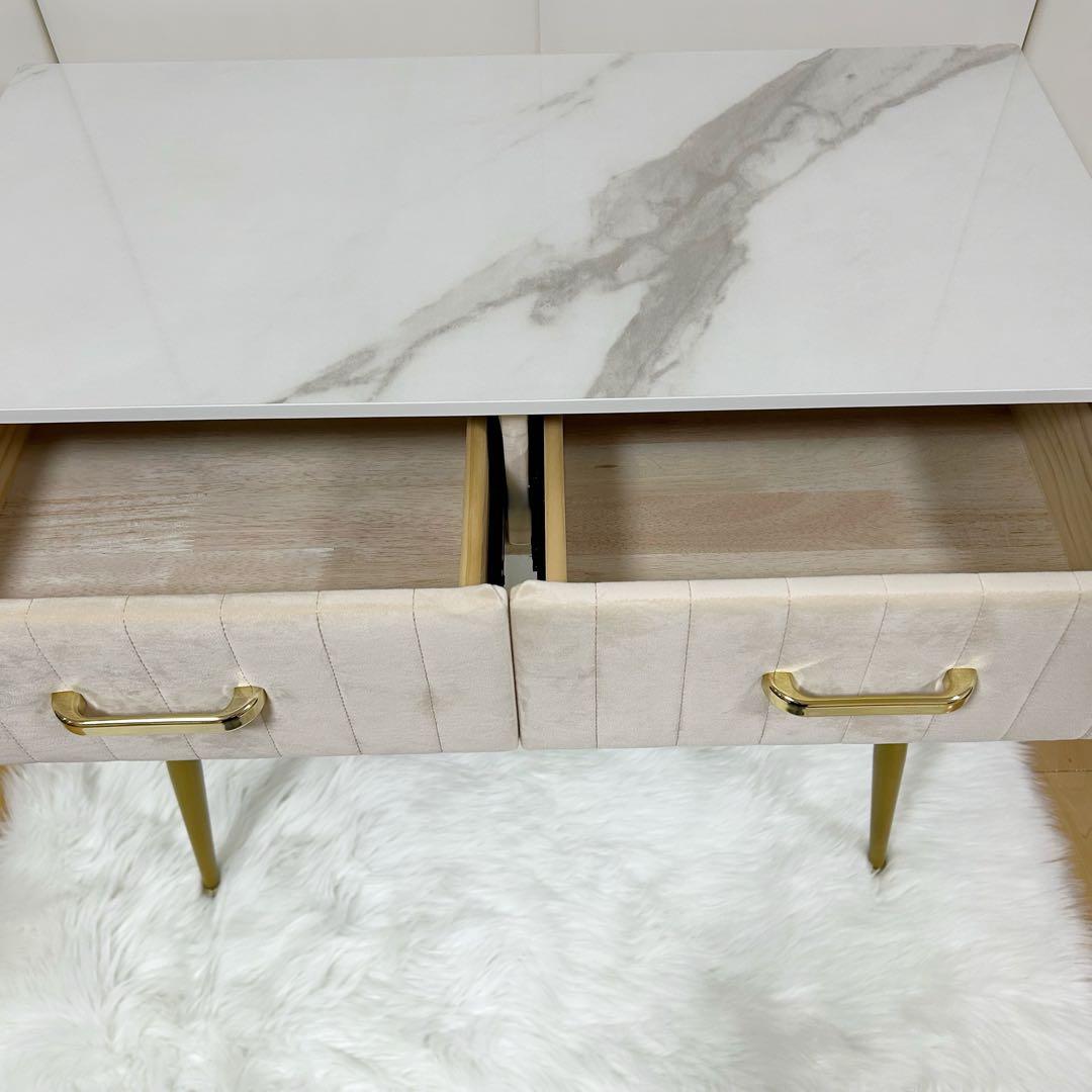 お姫様　鏡台 ドレッサー お姫系 化粧台収納 ベロア椅子 北欧風 オシャレ