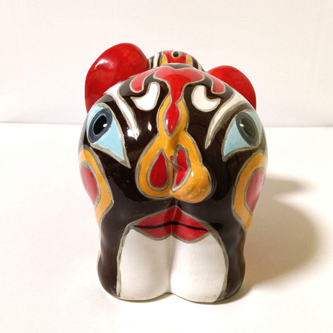 ヴィンテージ サイケデリックアート アニマルオブジェ バンク 貯金箱