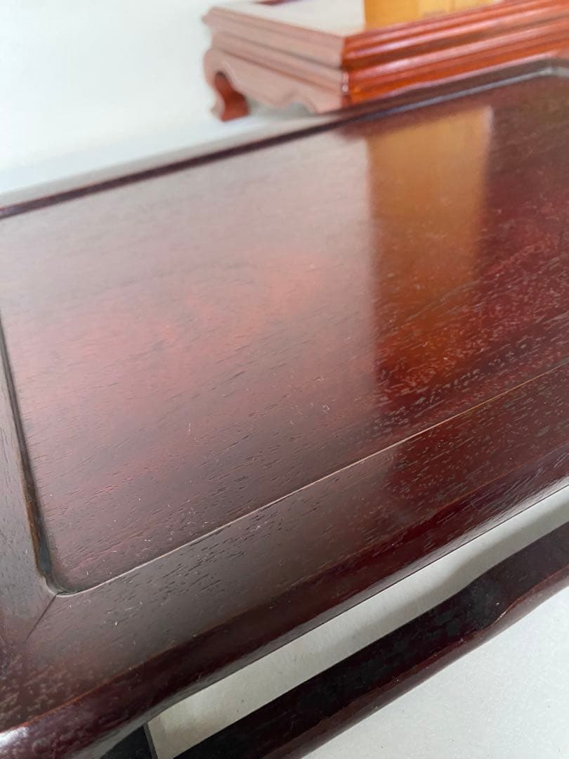 花台　木製　花梨　床の間　和風　盆栽台　飾り台　飾り板　敷板