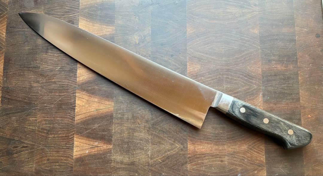 佑成　440 モリブデン鋼　牛刀　300mm 包丁　尺　洋包丁　未使用　祐成