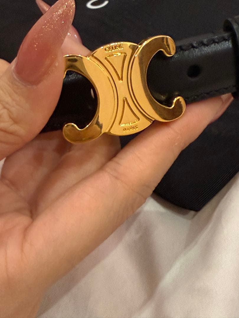 黒 ベルト 金具付き 保存袋付き 9/21発送