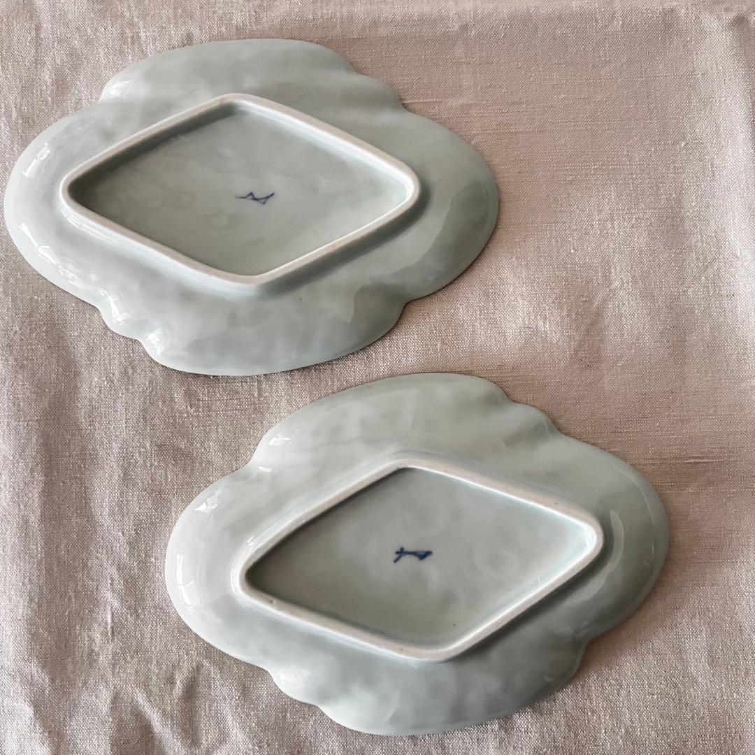 宮岡麻衣子さん白磁皿2枚　未使用美品