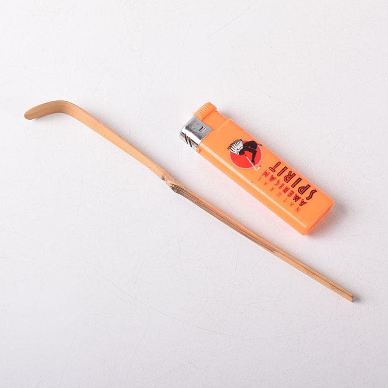 茶道具　辻竹峰作　茶杓　銘「閑居」　大徳寺　前田宗源書付　共筒共箱　CR8496