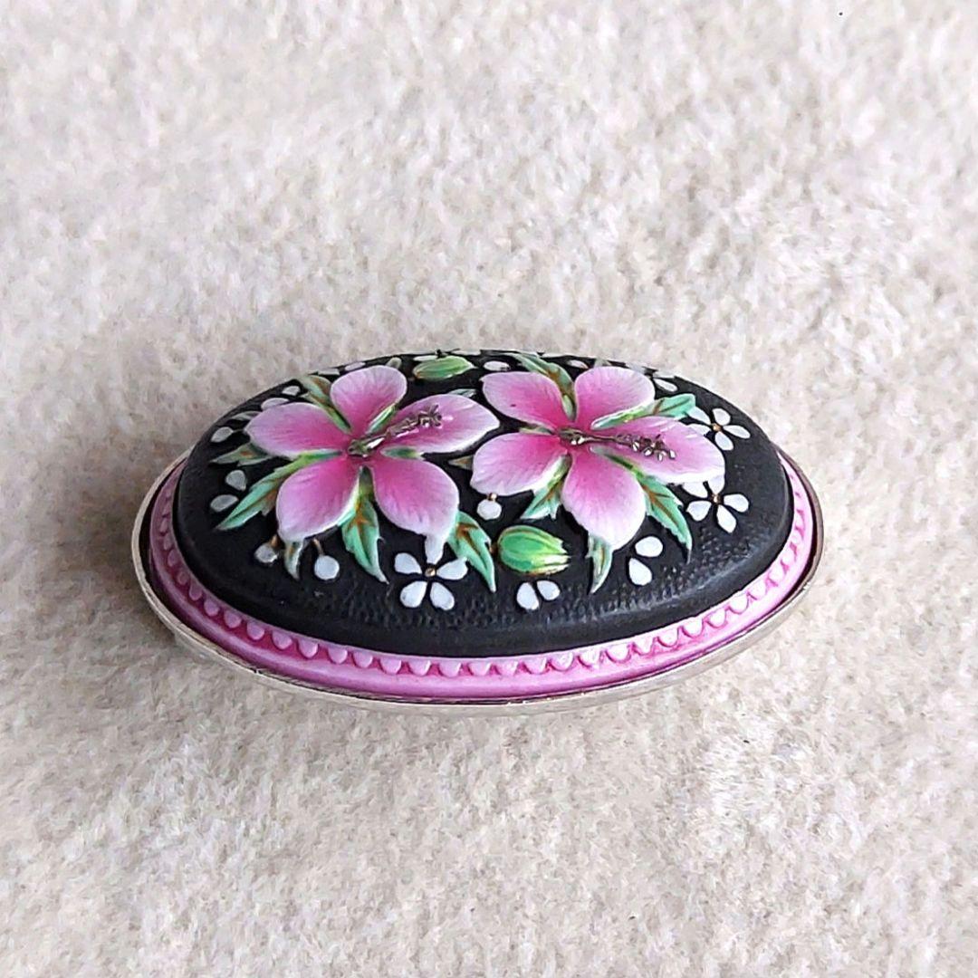 ヴィンテージ　お花　ブローチ　トシカネ