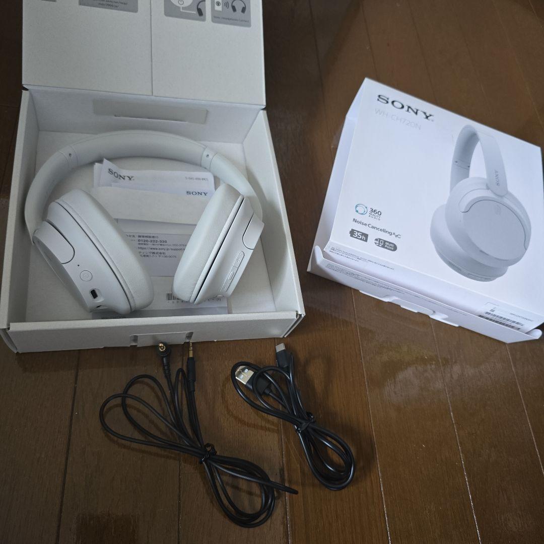 SONY WH-CH720N ワイヤレスヘッドホン ホワイトノイズキャンセリング