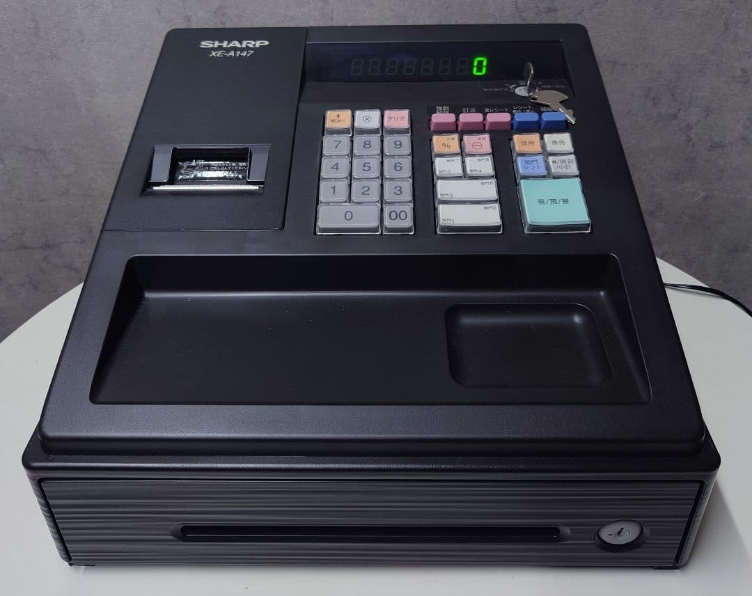 【送料込み】シャープ　SHARP　レジスター　XE-A147　黒