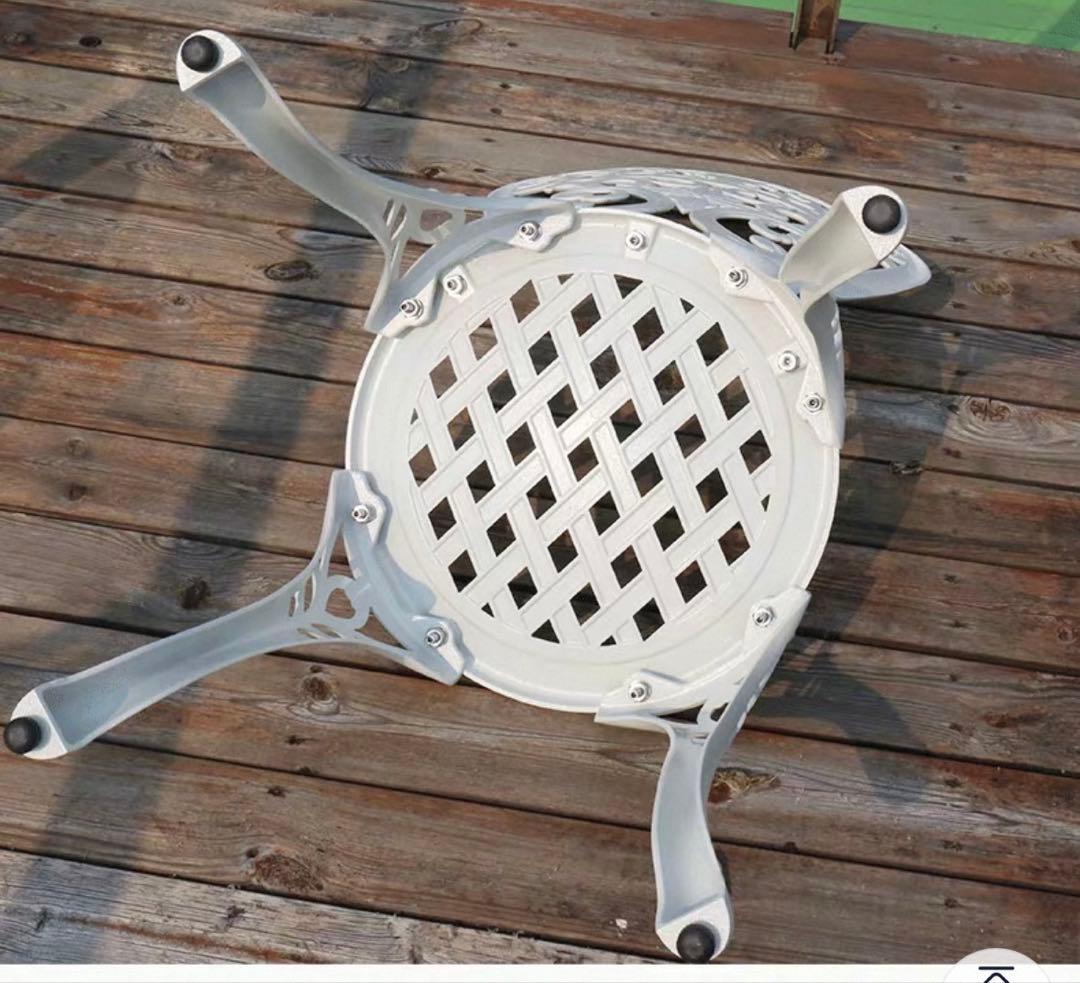 ガーデンチェア　屋外OK 屋内OK 2点セット　アルミ鋳物製