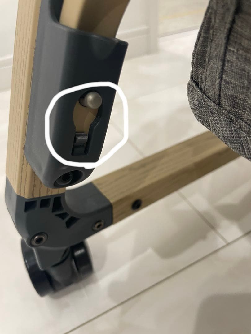 本日15時までです【新品・未使用】訳あり　HZDMJ ベビーベッド　グレー