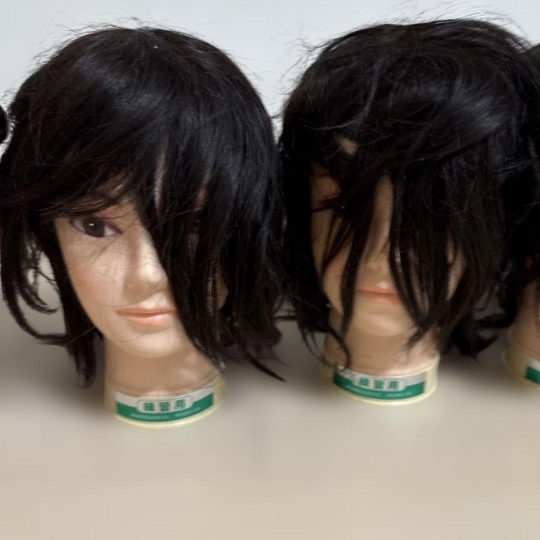 か*様 カットウィッグ　カットマネキン　パーマ 美容師練習用　国家試験用　12体