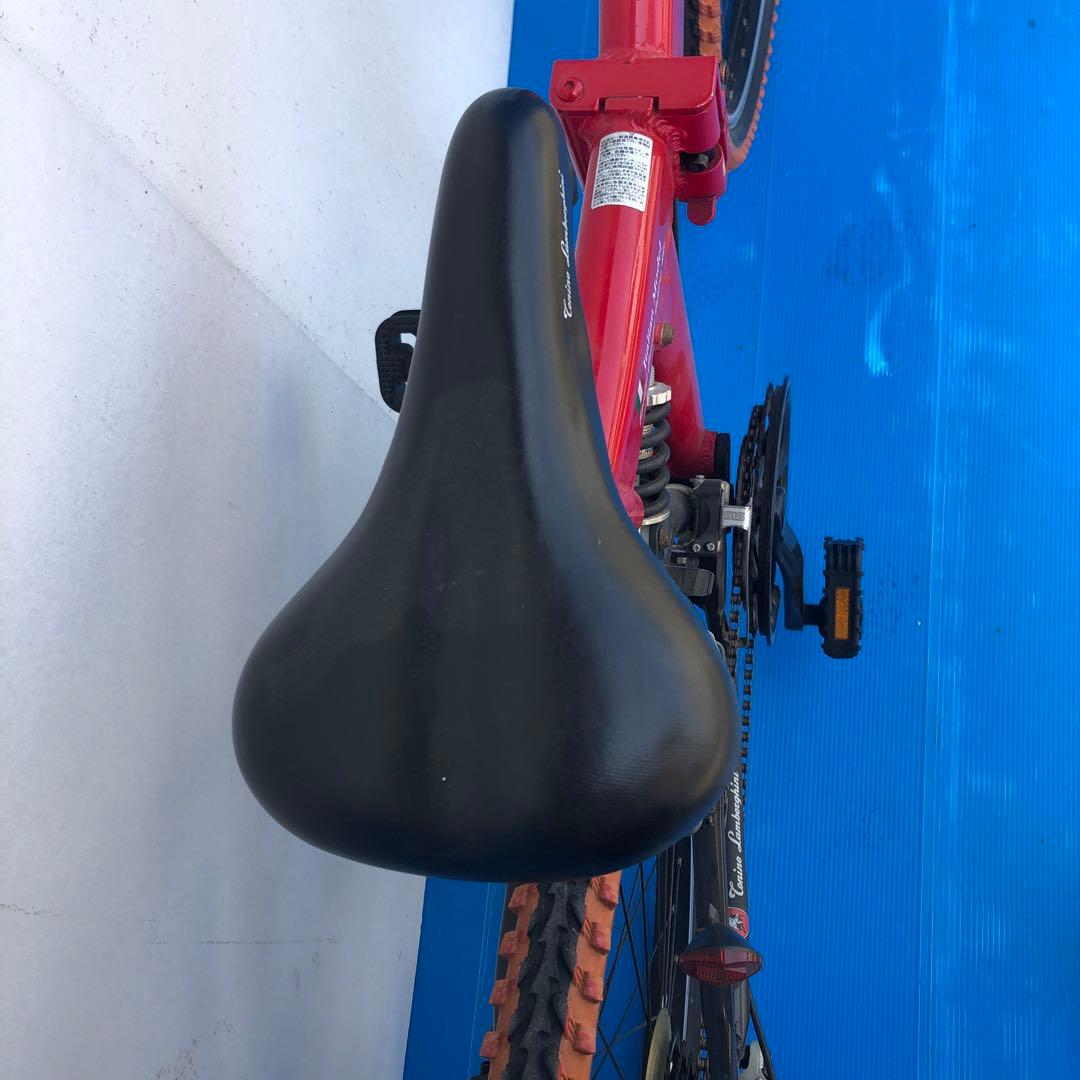 トニーノ・ランボルギーニ折畳自転車アルミWサスFD-MTB26（18speed）