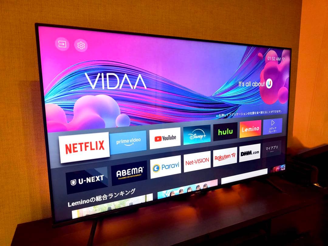 ハイセンス テレビ 4K 55インチ 55A6G