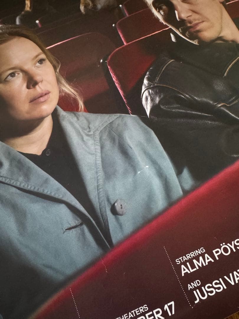 映画館用ポスター　枯れ葉　US版　片面印刷　約102cm×69cm レア