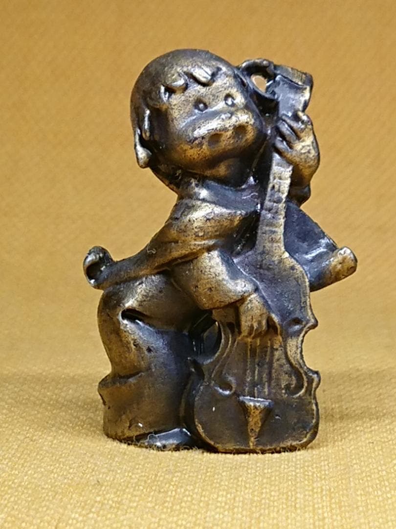 人形　銅製　ブロンズ像　イタリア　置物　インテリア　工芸品　美術品　A2529