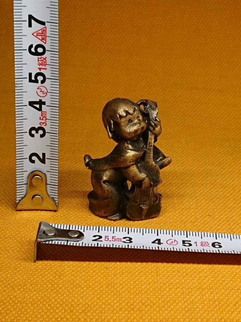 人形　銅製　ブロンズ像　イタリア　置物　インテリア　工芸品　美術品　A2529