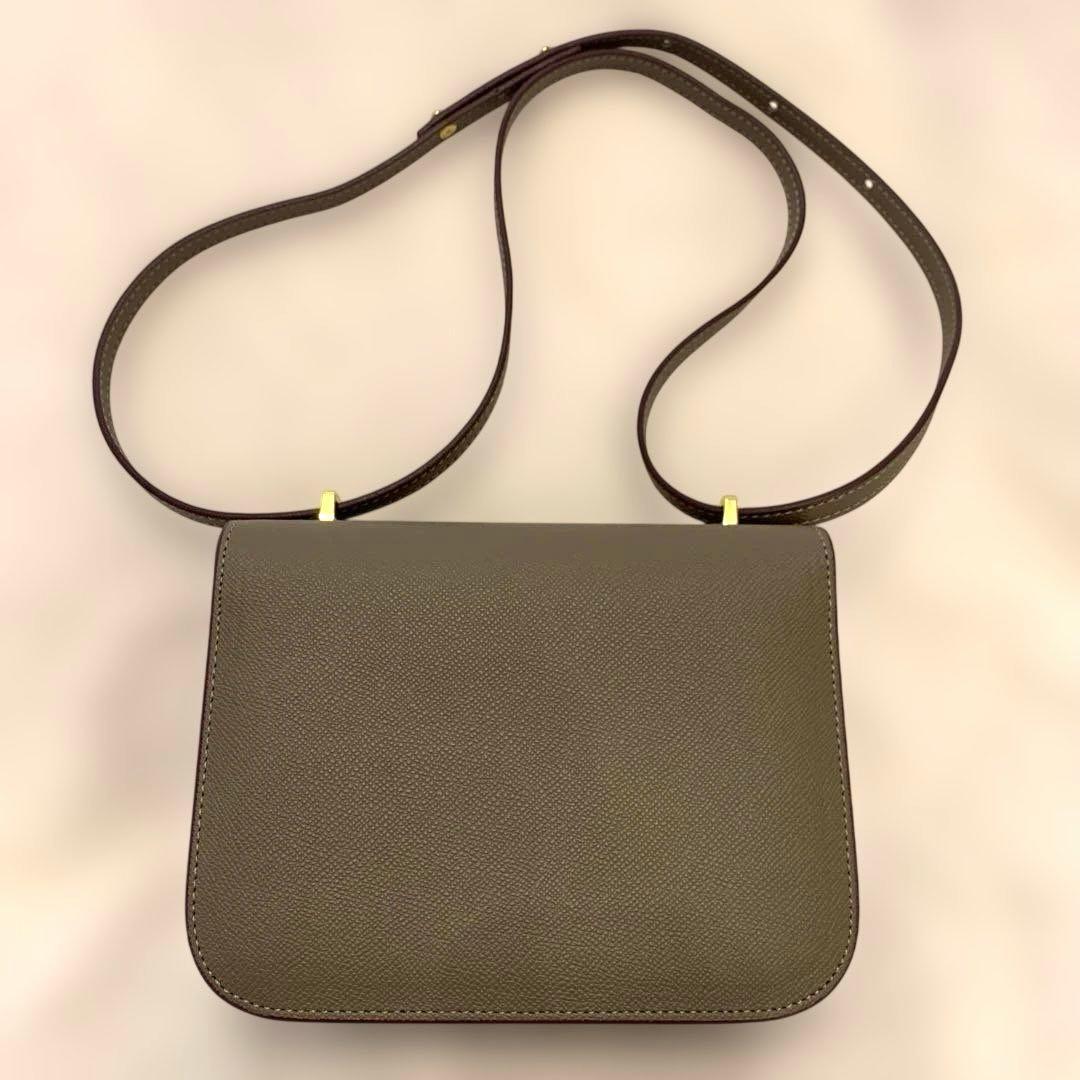 H金具 バッグ グレージュ