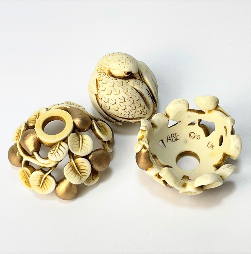 世界1000体限定 アダムバインダー 鳥 ウズラ 彫刻 フィギュア