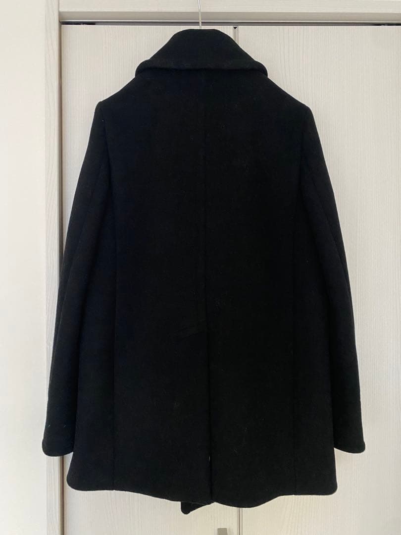 HYKE ブラック ダブルブレスト ピーコート サイズ3