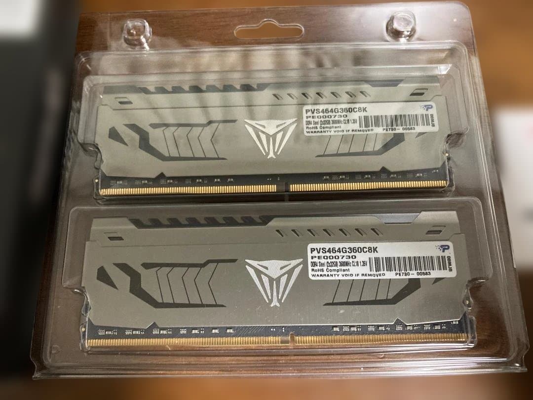 DDR4　3600MHz　64GB(32GBx2) Viper Steel
