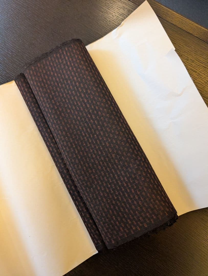 本場久米島紬　反物　伝統的工芸品湯通し済　手織り草木染　安村トミ氏　着尺保証