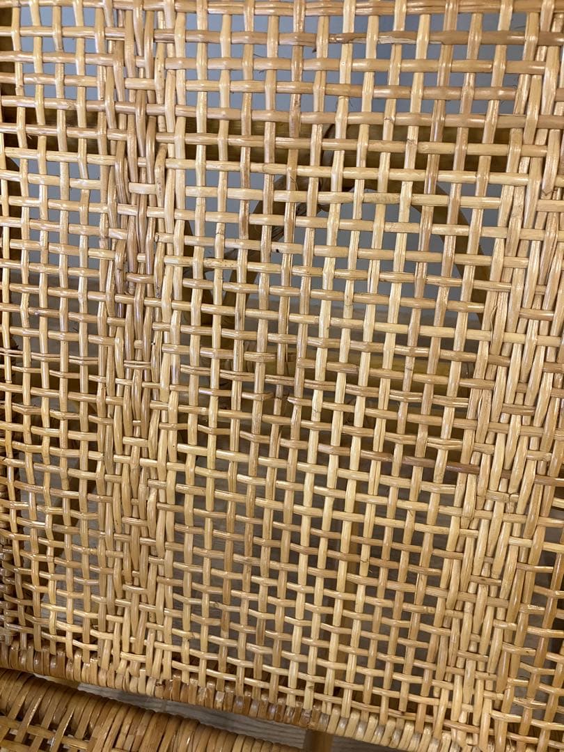 ラタン　リクライニングチェア　ジャンク品