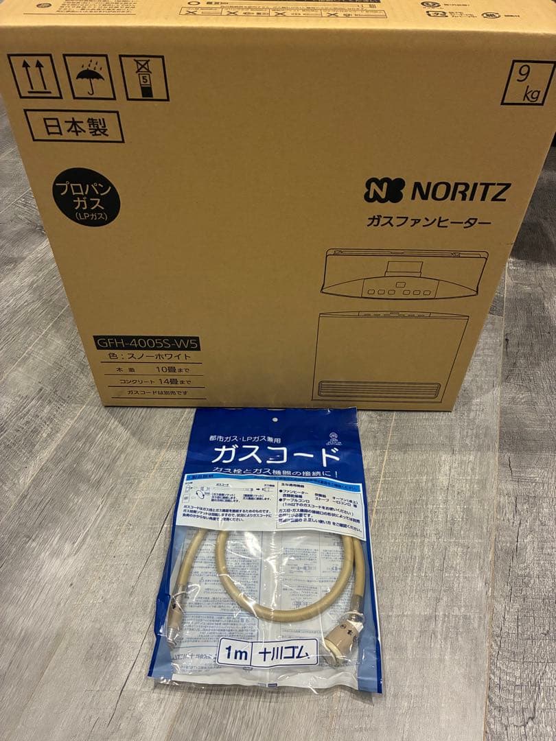 NORITZ ガスファンヒーター 未開封品　GFH-4005S-W5