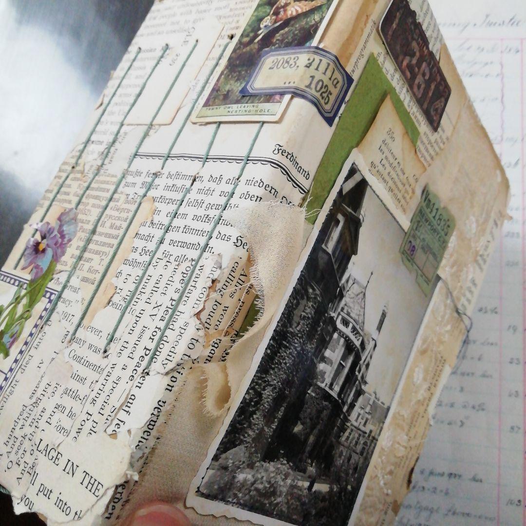 分厚ーーいジャンクジャーナル♡雑記帳　ヴィンテージ　植物　ブロカント