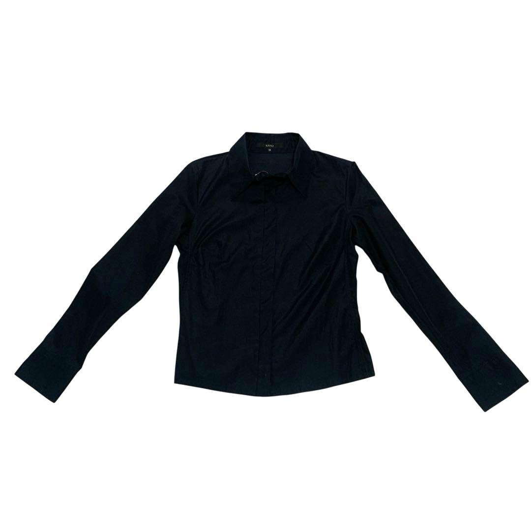 GUCCI グッチ　レディース　シャツ　黒　ブラック　サイズM 38