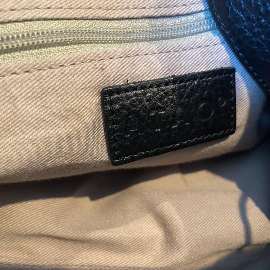 極美品　アタオ　エルヴィ　ハンドバッグ　ショルダーバッグ　デニム