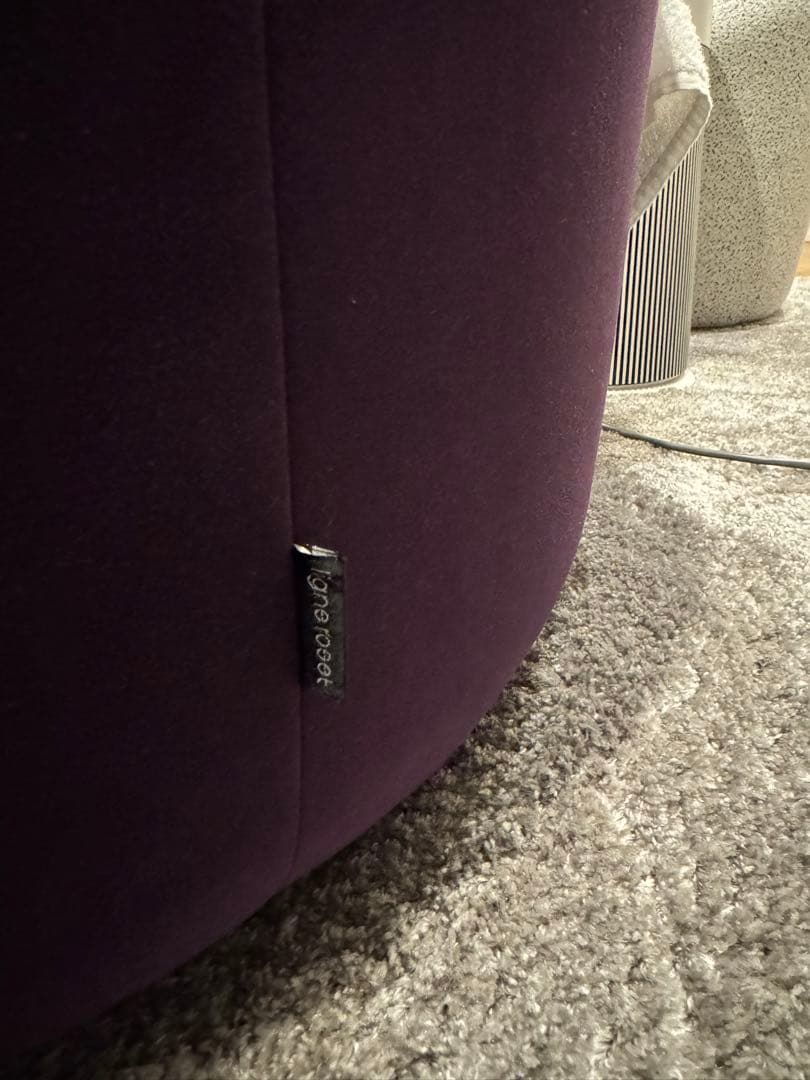 ligne roset ロゼパンプキン　パープル 1人掛けソファ