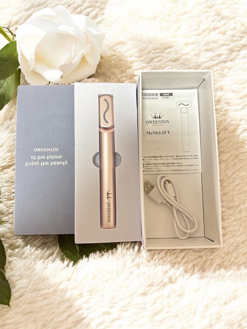 【新品★未使用】QWEENTOX MeMeLift 美容液&美顔器