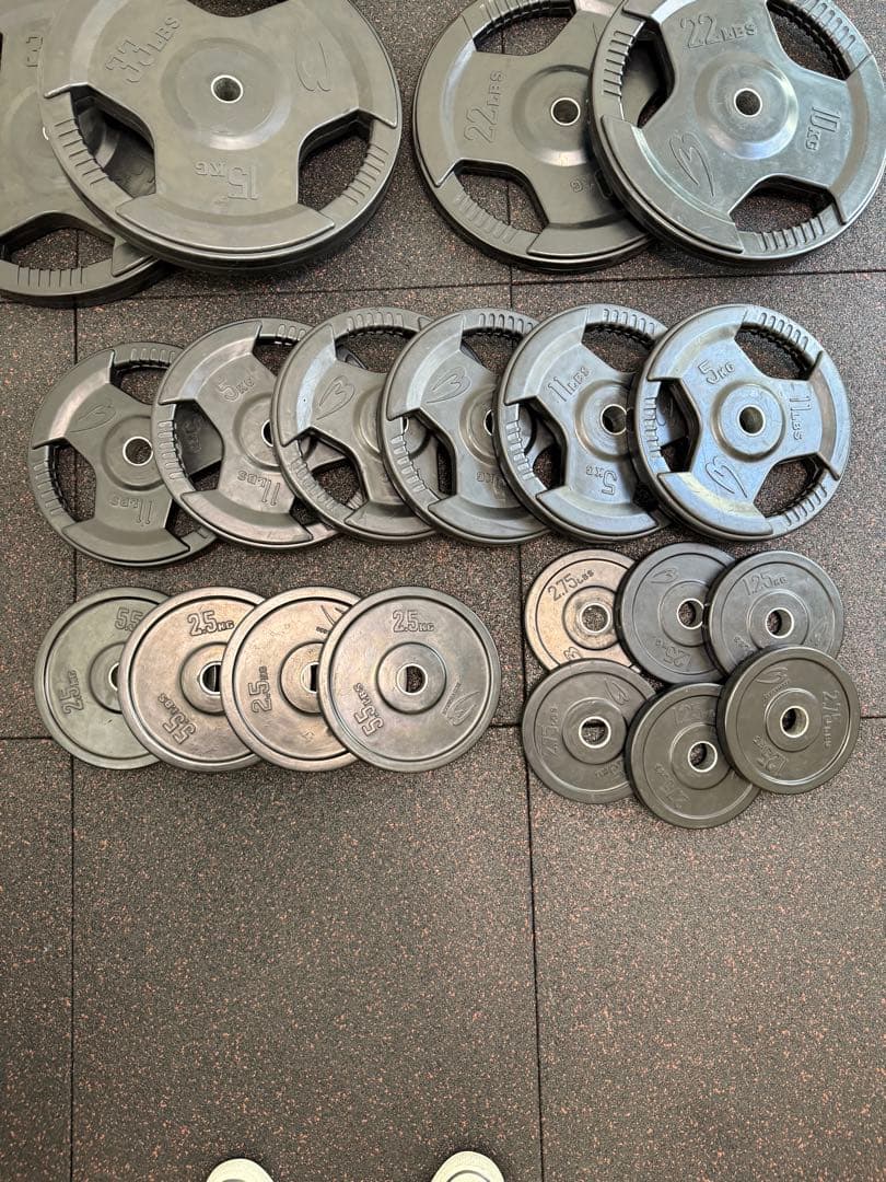 BODYMAKER 28mm 用 ラバープレート１７０kg