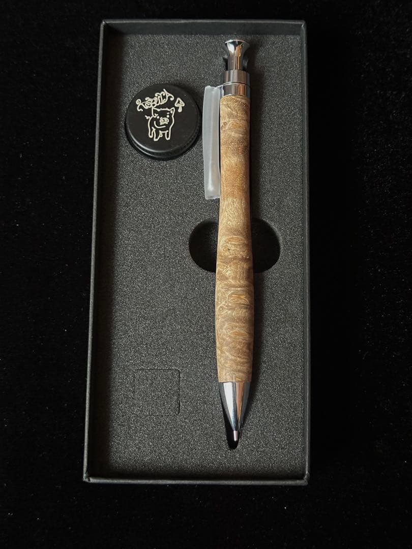 こぶた工房 シャープペンシル 極上花梨瘤 白瘤 節穴あり0.5mm