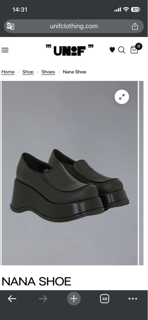 靴 UNIF NANA SHOE