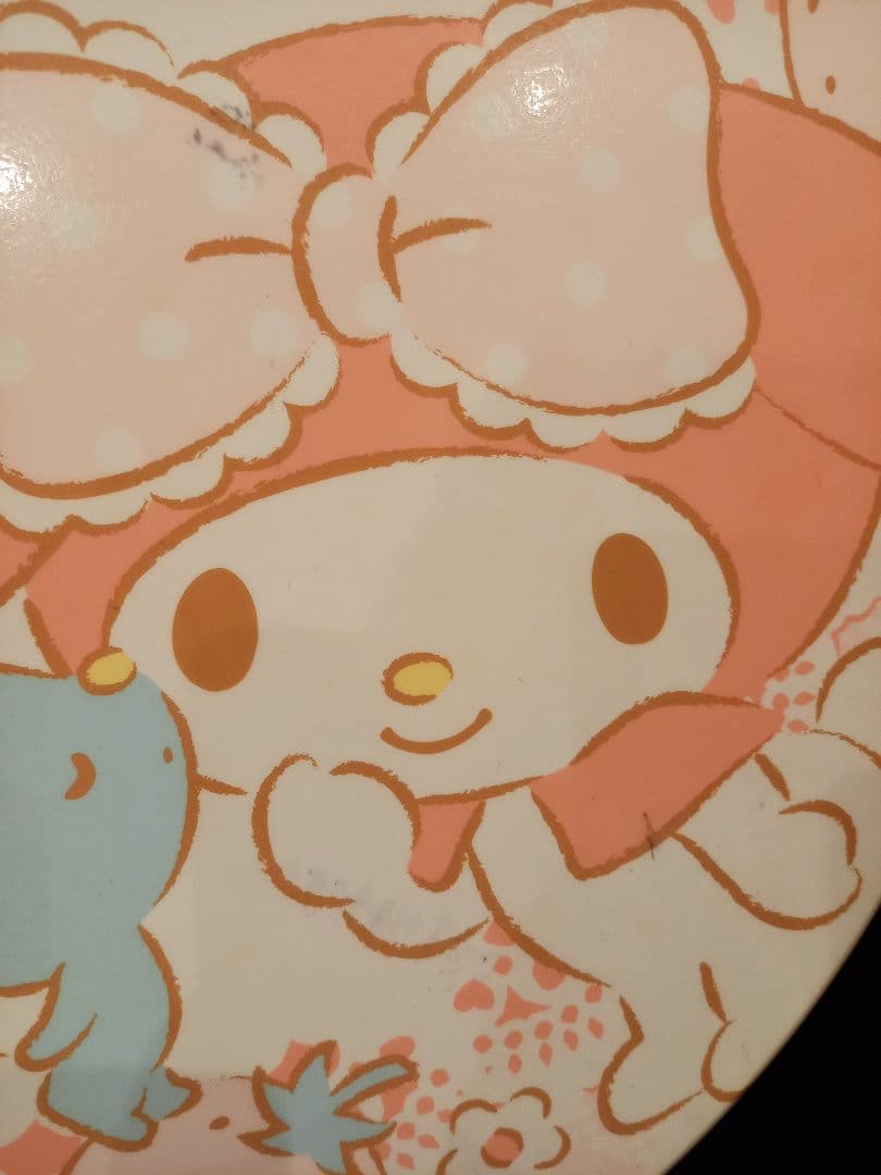 マイメロディ　テーブル　折り畳み　サンリオ　フラットくん　いちご柄